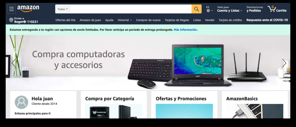 amazon example of funnel